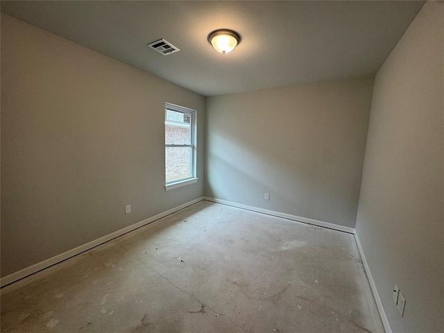 20640 Brush Creek Blvd, Harrah, OK 73045 - spare room featuring concrete floors and baseboards