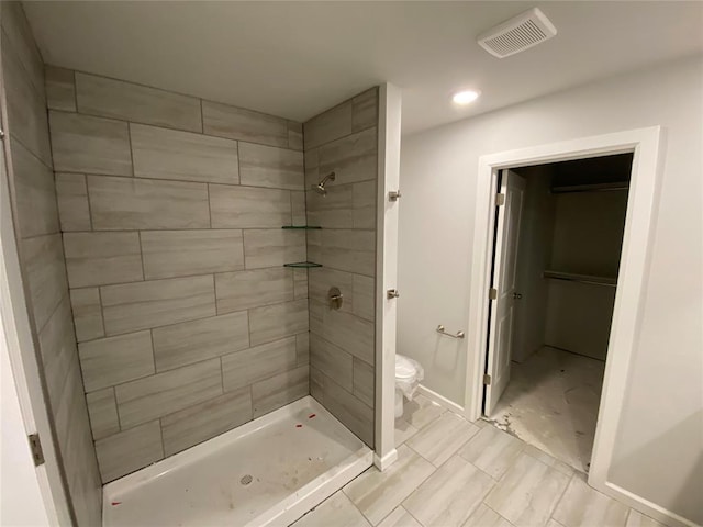 20640 Brush Creek Blvd, Harrah, OK 73045 - full bathroom with a shower stall and recessed lighting