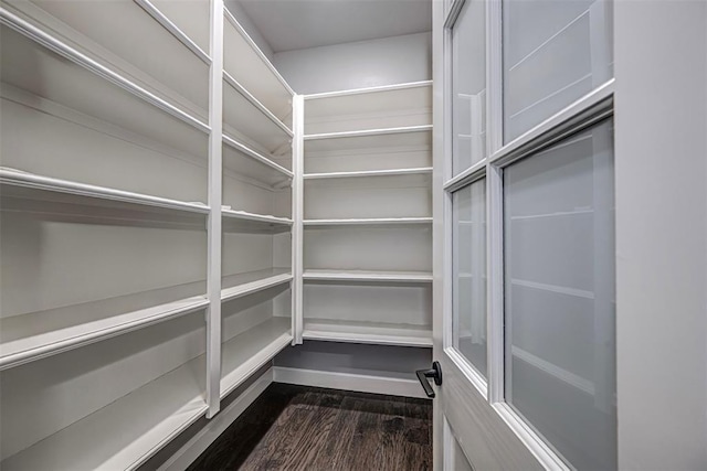 view of storage area