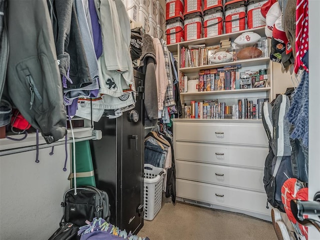 10711 Crystal Creek Dr, Mustang, OK 73064 - spacious closet featuring carpet