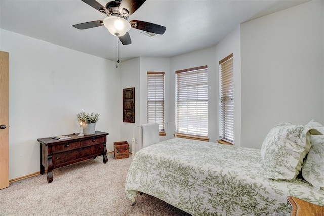 1409 SW 23rd St, Moore, OK 73170 - bedroom featuring carpet, a ceiling fan, and baseboards