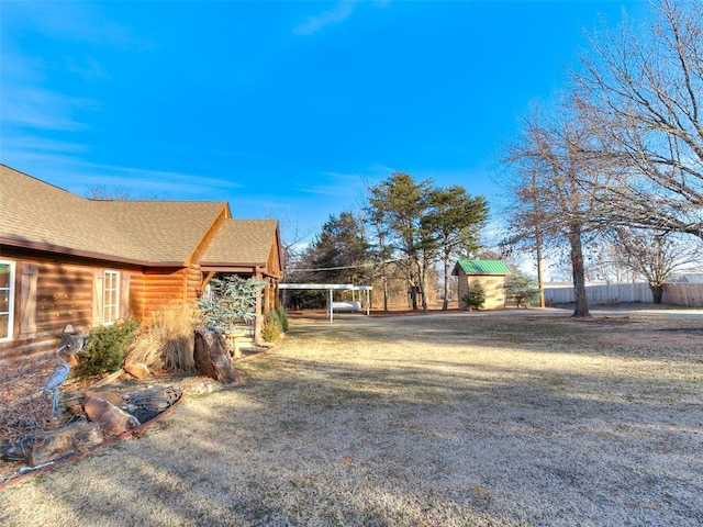 20498 SE 15th St, Harrah, OK 73045 - view of yard featuring fence