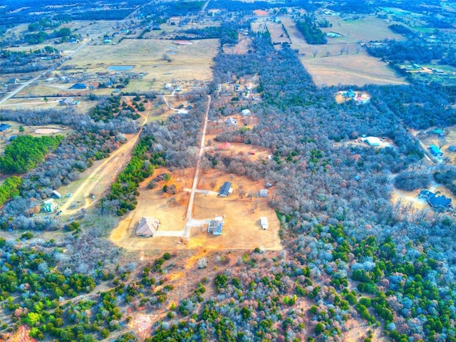 20498 SE 15th St, Harrah, OK 73045 - bird's eye view featuring a rural view