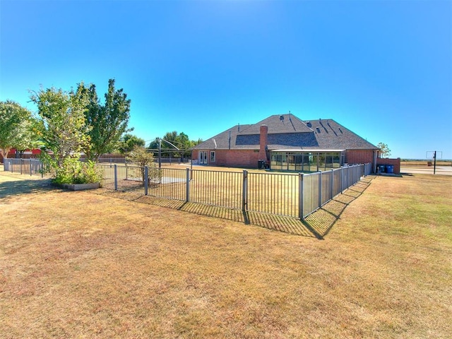 6363 NW 220th St, Edmond, OK 73025 - view of yard with fence