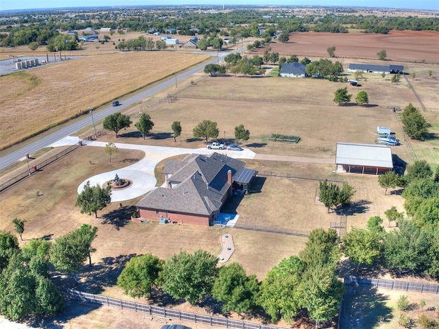6363 NW 220th St, Edmond, OK 73025 - birds eye view of property featuring a rural view