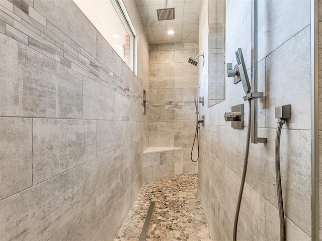 6363 NW 220th St, Edmond, OK 73025 - bathroom with a tile shower