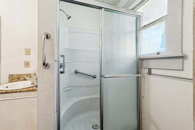 912 Classen Blvd, Norman, OK 73071 - full bath with a stall shower and vanity
