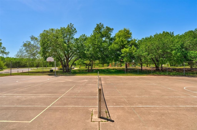 view of basketball court featuring community basketball court
