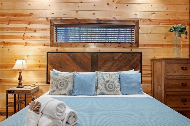 88 Bent Pine Trl, Broken Bow, OK 74728 - bedroom with wooden walls