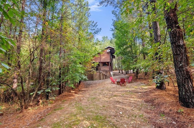 88 Bent Pine Trl, Broken Bow, OK 74728 - view of yard with stairway