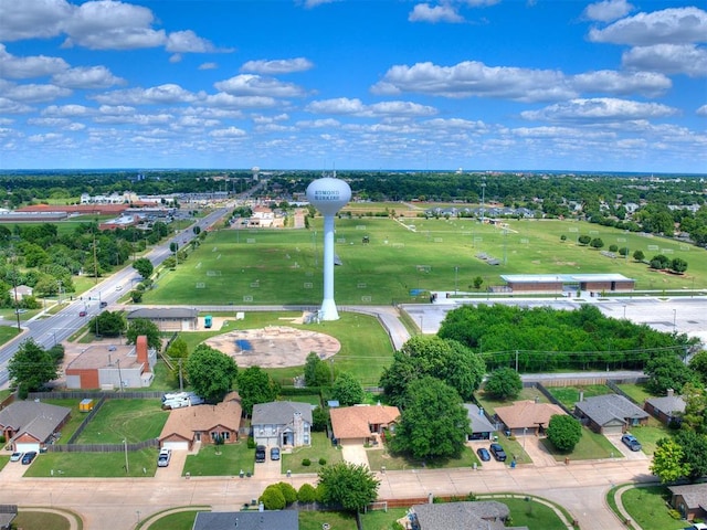 1717 Park View Pl, Edmond, OK 73003 - aerial overview of property's location with nearby suburban area