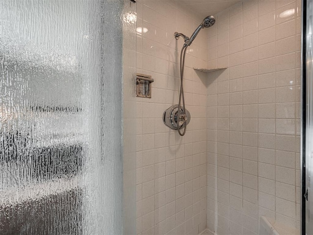 room details featuring a stall shower