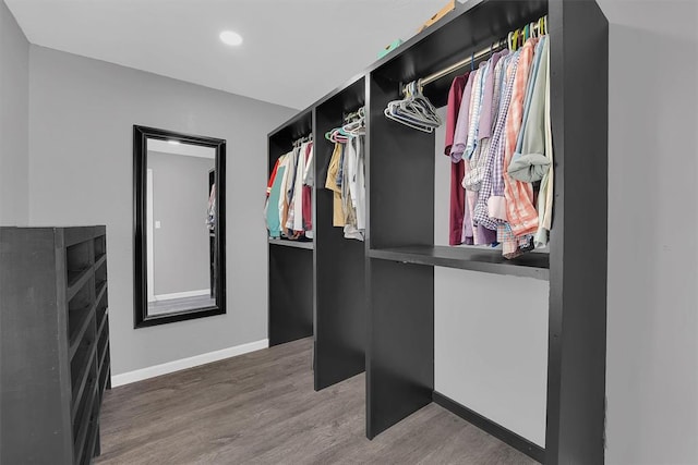 113 Central Dr, Sayre, OK 73662 - walk in closet featuring wood finished floors
