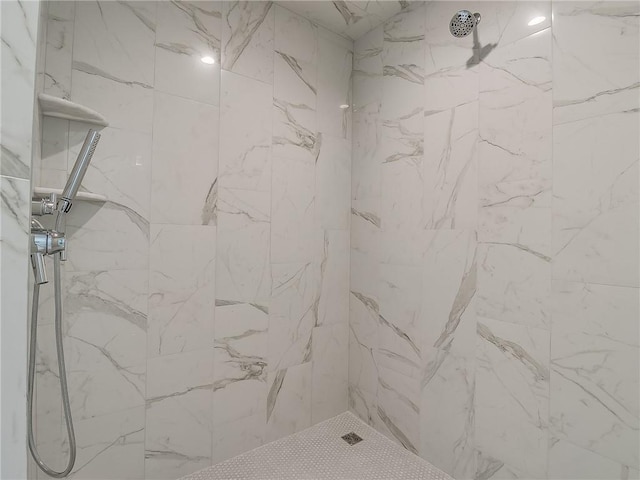 6105 NW 147th Ter, Oklahoma City, OK 73142 - full bathroom with a marble finish shower