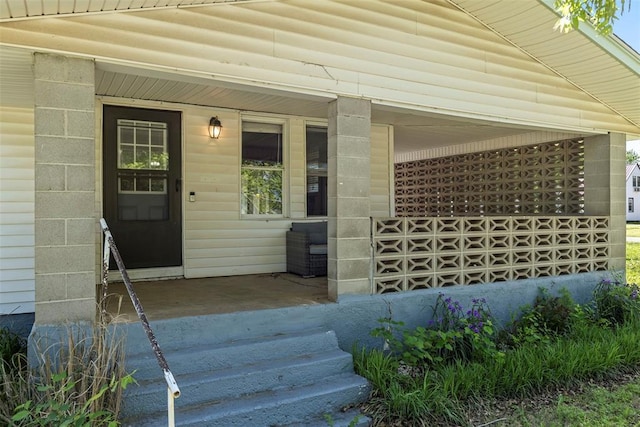 724 Maple St, Perry, OK 73077 - property entrance featuring covered porch