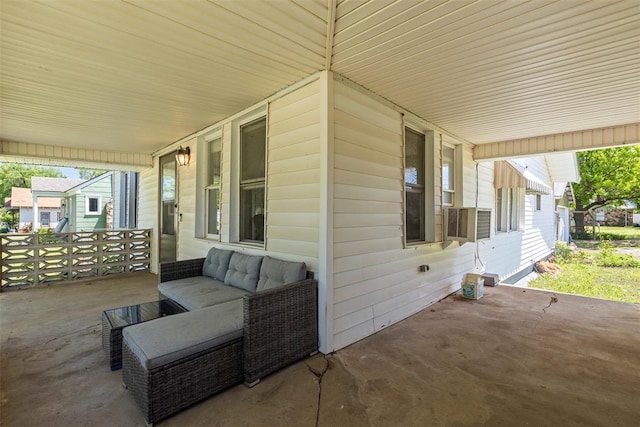 724 Maple St, Perry, OK 73077 - view of patio featuring cooling unit and a porch