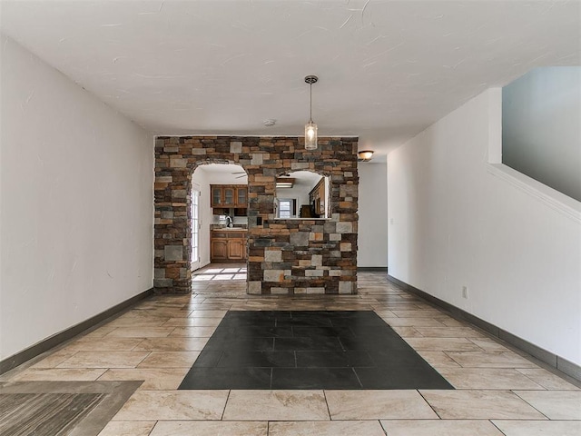 11609 Windmill Rd, Oklahoma City, OK 73162 - interior space with arched walkways and baseboards
