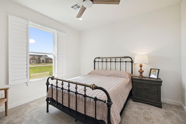 4162 Hawthorne St NW, Piedmont, OK 73078 - carpeted bedroom with baseboards and ceiling fan