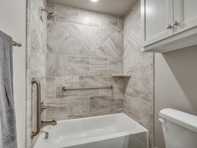 full bath with tub / shower combination and toilet