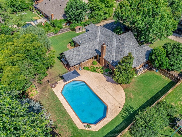 4216 Two Lakes Ave, Norman, OK 73072 - view of pool featuring a fenced backyard and a patio