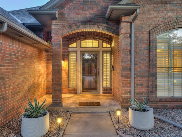 4216 Two Lakes Ave, Norman, OK 73072 - property entrance with brick siding