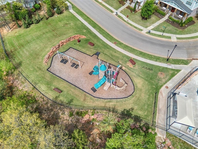 birds eye view of property