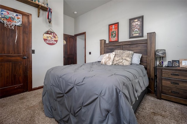 bedroom with carpet floors