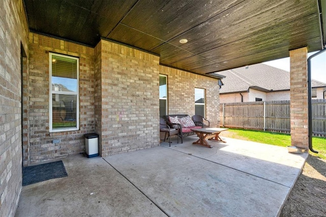 13513 NW 1st St, Yukon, OK 73099 - view of patio / terrace with fence