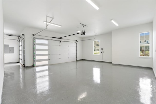 1233 Collis Ct, Newcastle, OK 73065 - garage featuring a garage door opener and electric panel