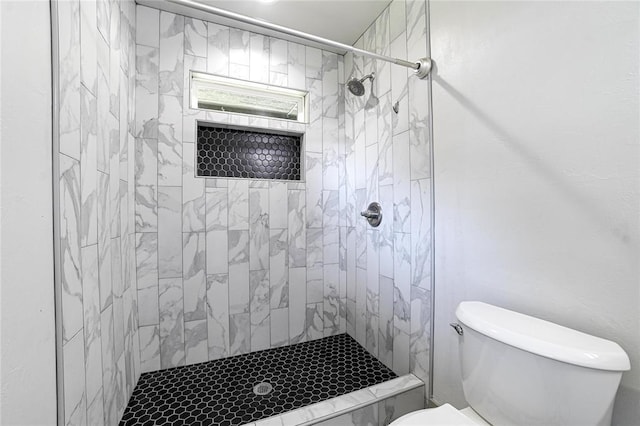 1717 Breckenridge Dr, Oklahoma City, OK 73115 - full bathroom with a tile shower and toilet