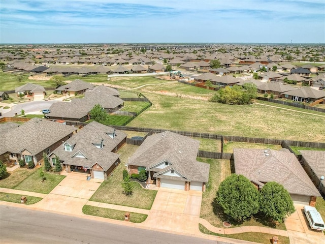 aerial view featuring a residential view