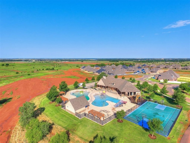 birds eye view of property