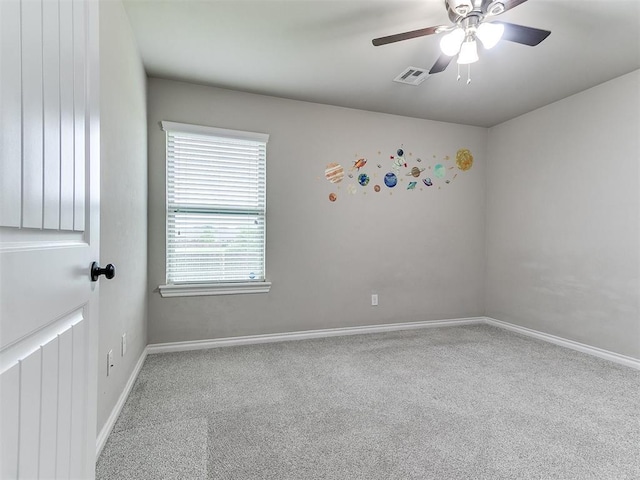 18232 Scarborough Dr, Edmond, OK 73012 - carpeted empty room featuring ceiling fan and baseboards