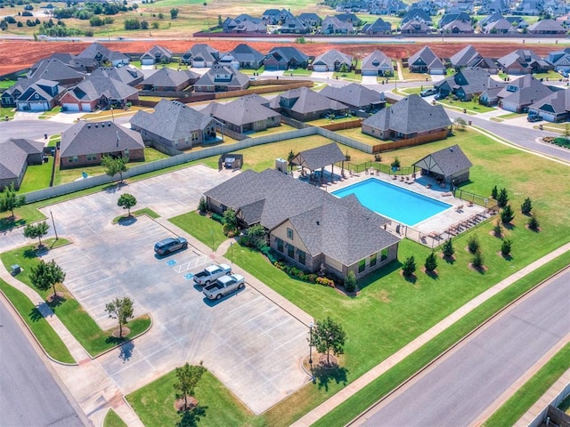 18232 Scarborough Dr, Edmond, OK 73012 - aerial view of a pool
