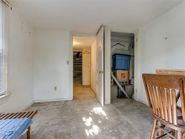 interior space with a closet