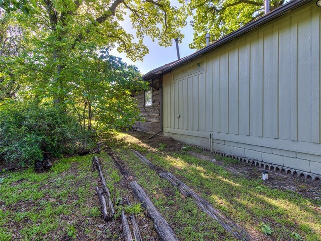 view of property exterior featuring board and batten siding