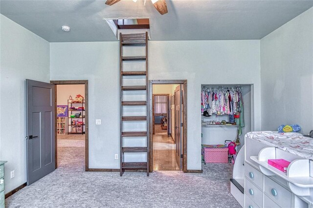 25478 Sooner Ave, Purcell, OK 73080 - carpeted bedroom featuring baseboards and a ceiling fan