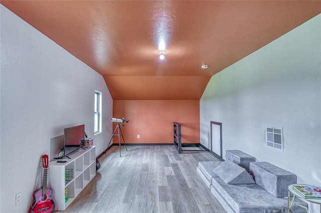 25478 Sooner Ave, Purcell, OK 73080 - additional living space with wood finished floors and vaulted ceiling