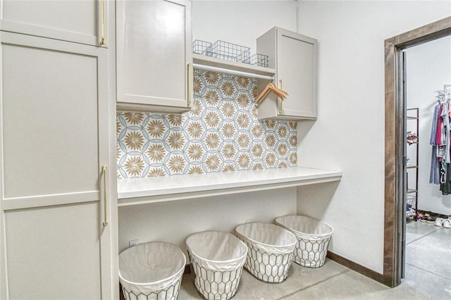25478 Sooner Ave, Purcell, OK 73080 - kitchen with open shelves and light countertops