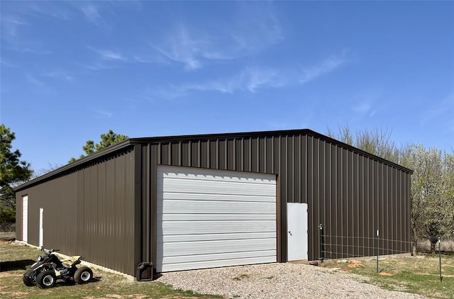 25478 Sooner Ave, Purcell, OK 73080 - view of detached garage