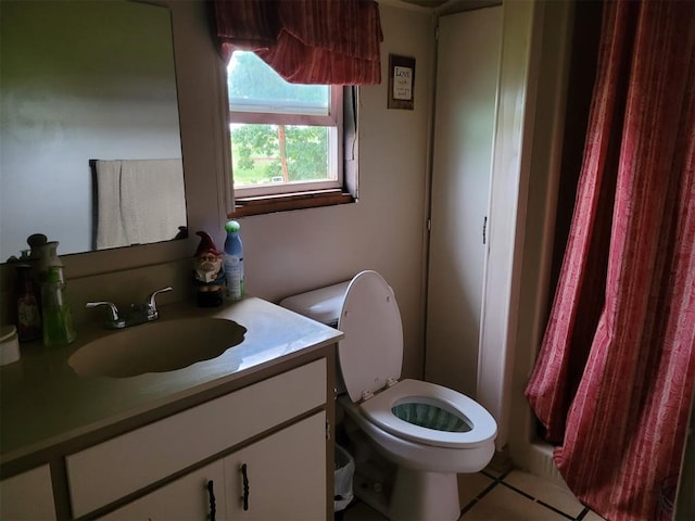 27582 N 2840th Rd, Okarche, OK 73762 - bathroom featuring vanity and tile patterned floors