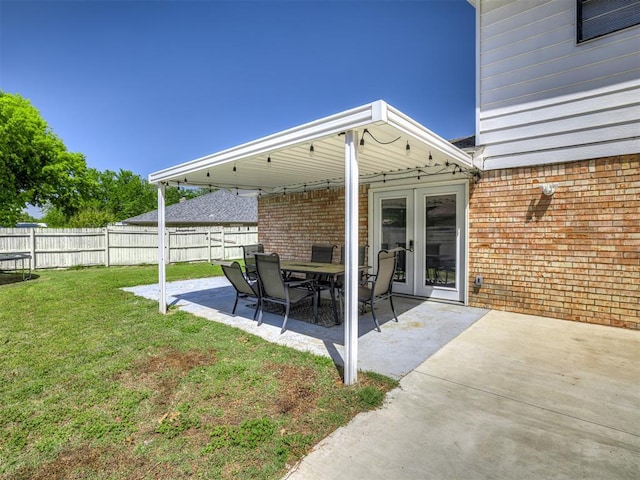 2909 Wheeler Ct, Oklahoma City, OK 73127 - view of patio with a fenced backyard