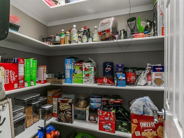 view of pantry