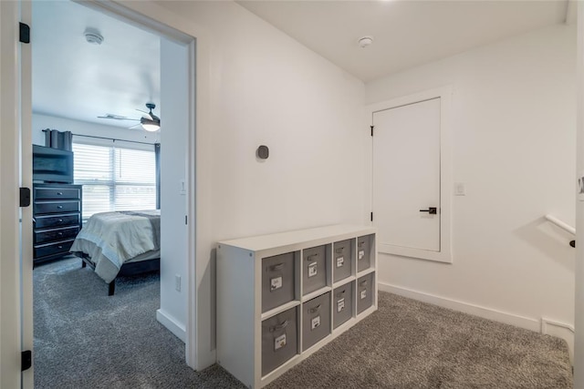 4145 Thunderhead Rd, Norman, OK 73072 - corridor with carpet and baseboards