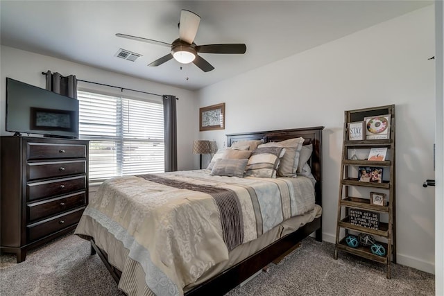 4145 Thunderhead Rd, Norman, OK 73072 - bedroom with carpet and a ceiling fan