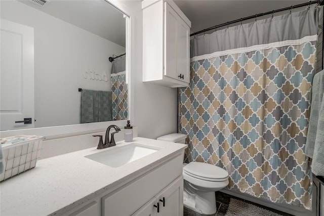 4145 Thunderhead Rd, Norman, OK 73072 - full bathroom featuring vanity and a shower with shower curtain