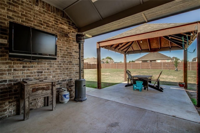 4145 Thunderhead Rd, Norman, OK 73072 - view of patio / terrace featuring a gazebo and outdoor dining space