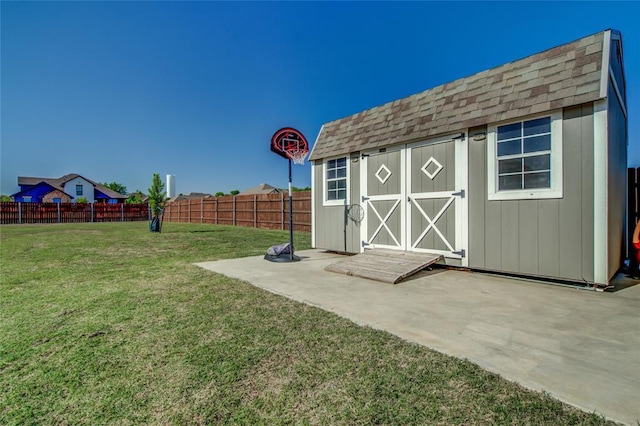 4145 Thunderhead Rd, Norman, OK 73072 - view of shed with a fenced backyard