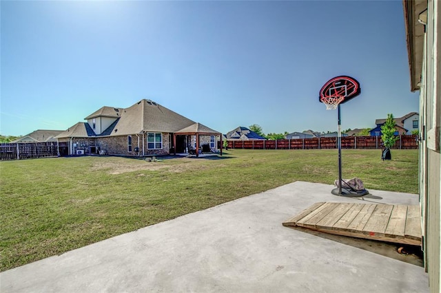4145 Thunderhead Rd, Norman, OK 73072 - fenced backyard featuring a gazebo and a patio area