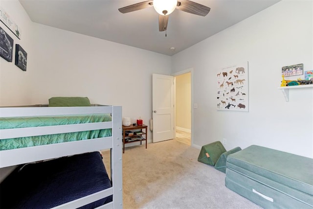 8350 Red Feather, Arcadia, OK 73007 - carpeted bedroom featuring ceiling fan and baseboards
